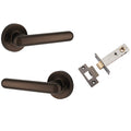 Iver Puerto Lever Round Rose (Inbuilt Privacy) Signature Brass 24002KIBPRIV60 - The Blue Space