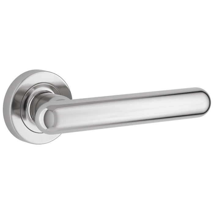 Iver Puerto Lever Round Rose Polished Chrome 24004 - The Blue Space