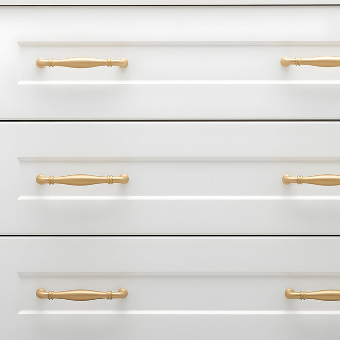 Lifestyle2 Iver Sarlat 128mm Cabinet Pull Handle Brushed Brass 21066 - The Blue Space