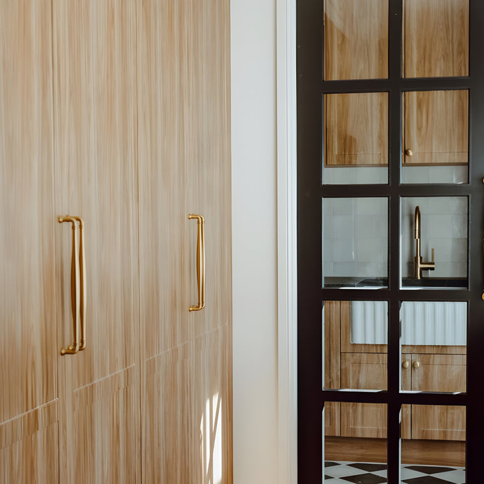 Project Image Iver Sarlat 256mm Cabinet Pull Handle Brushed Brass 21086 - The Blue Space