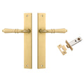 Iver Sarlat Lever Rectangular Backplate Passage Kit Brushed Gold  16200KPASS60 - The Blue Space