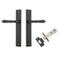Iver Sarlat Lever Rectangular Backplate Passage Kit Matte Black 12700KPASS60 - The Blue Space