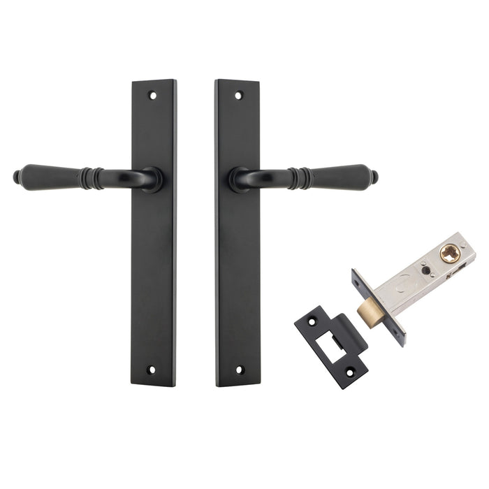 Iver Sarlat Lever Rectangular Backplate Passage Kit Matte Black 12700KPASS60 - The Blue Space