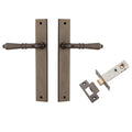 Iver Sarlat Lever Rectangular Backplate Passage Kit Signature Brass 10700KPASS60 - The Blue Space
