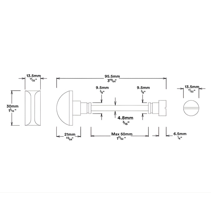 Adaptor Iver Sarlat Lever Rectangular Backplate Privacy Kit with Privacy Turn Satin Nickel 14700KPRIV60 - The Blue Space