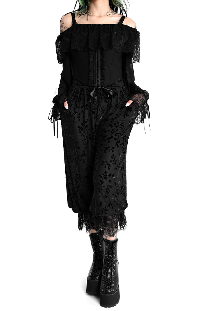 black velvet bloomers