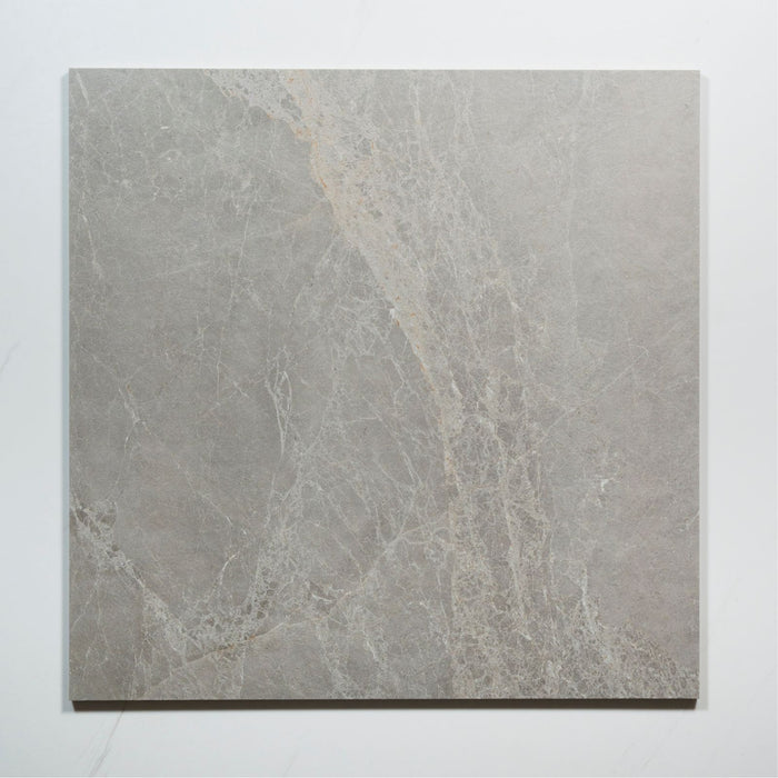 No Hand Kew Grey Matte Porcelain Tile 600 x 600mm PISGRM2 - The Blue Space