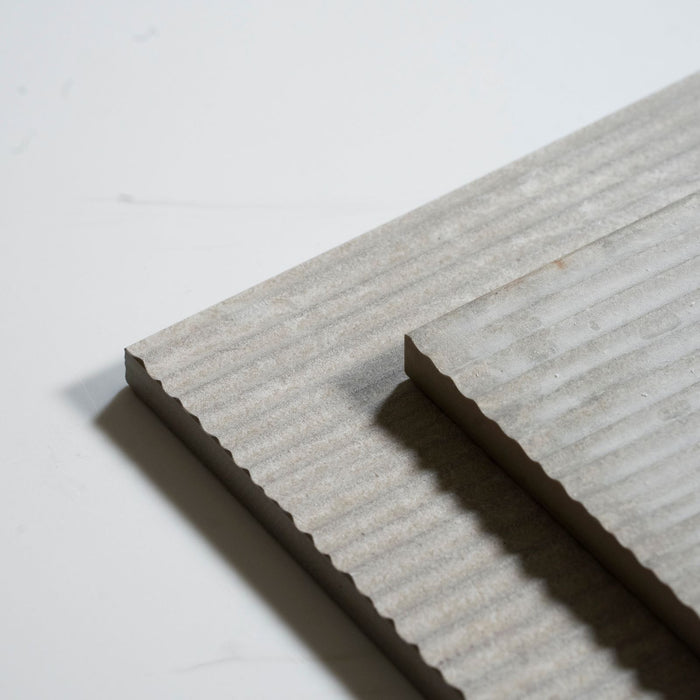 Variations Kew Pearl Ribbed Decor Porcelain Tile 300 x 600mm PISBIF1 - The Blue Space