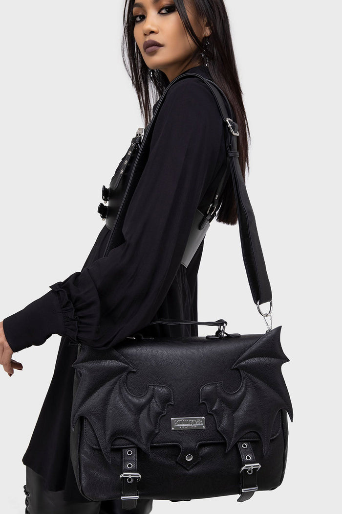 goth messenger bag
