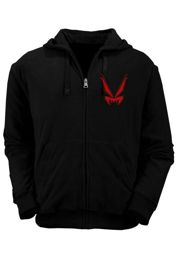 emo dark evil queen of hearts alice in wonderland graphic hoodie with logo on chest for vampirefreaks