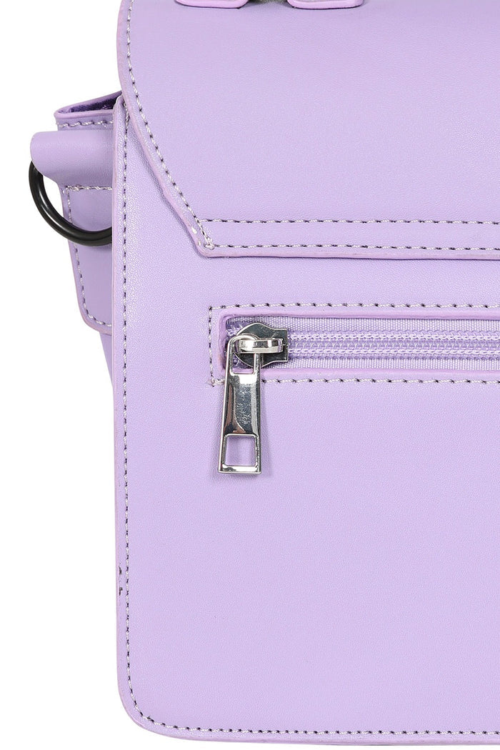cute lavender pastel goth bat purse