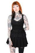 lace black tank top