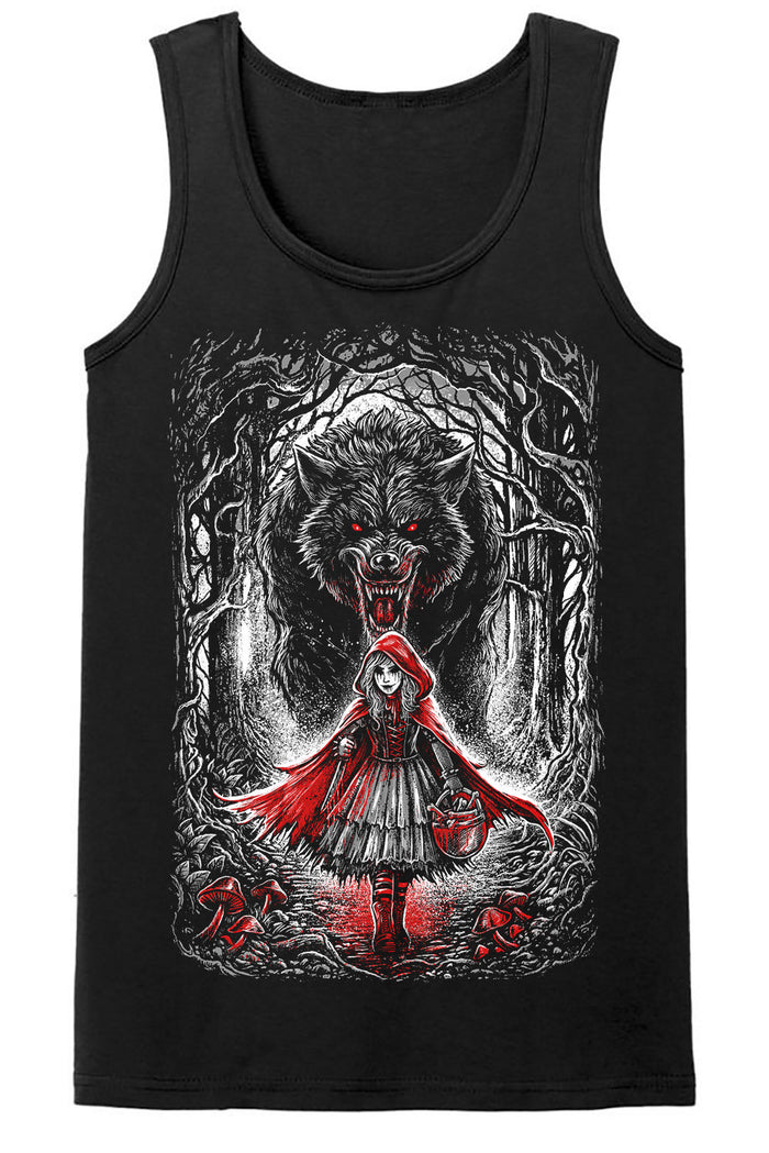 gothic wolf tank top