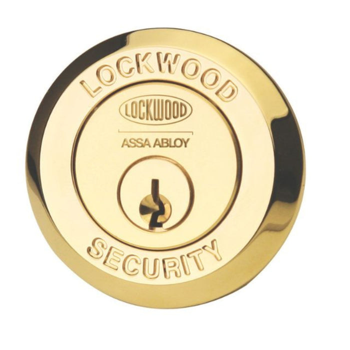 Key House Lockwood 001 Double Cylinder Deadlatch Knob with Open In Strike Everbrass 001-1K1EVB - The Blue Space