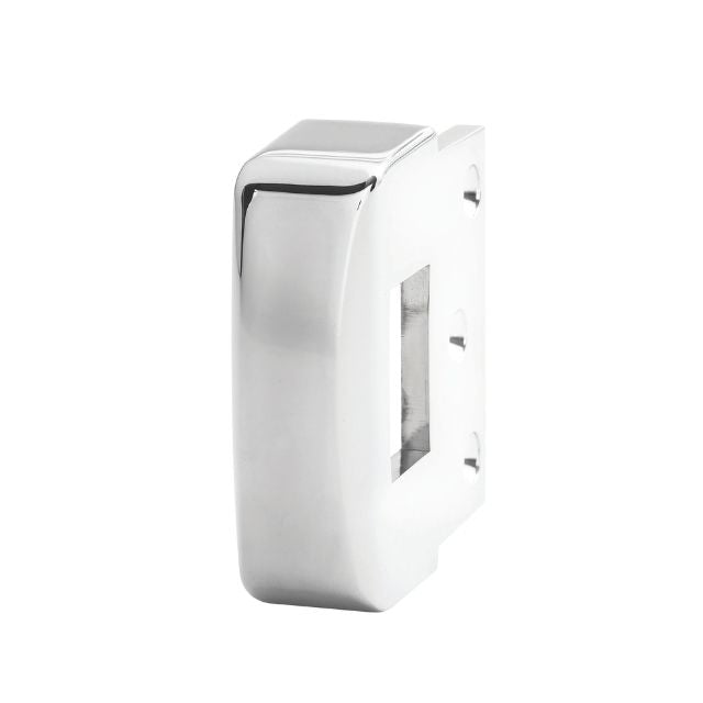 Back Side Lockwood 001 Double Cylinder Deadlatch Lever with Open In Strike Chrome Plate 001-1L1CPDP - The Blue Space