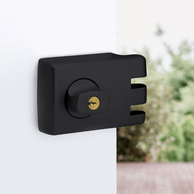 Lifestyle Lockwood 355 Double Cylinder Deadlock Matte Black 355-NMBKDP - The Blue Space