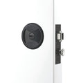 Lifestyle Lockwood Symmetry Round Cavity Sliding Door Privacy Set Matte Black Dp 7400MBKDP - The Blue Space