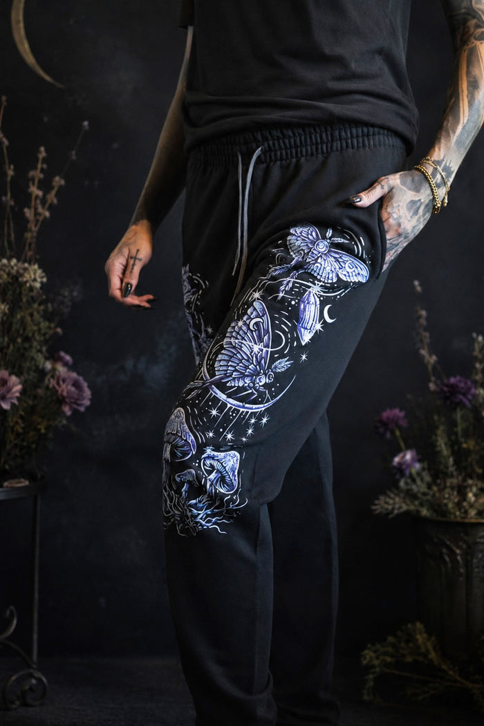 VampireFreaks printed luna moth sweatpants