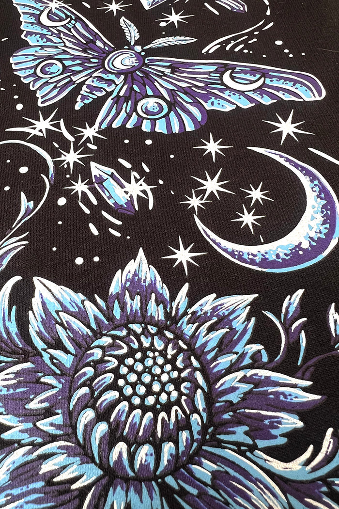 enchanting magical dark fairycore lunar moth pants