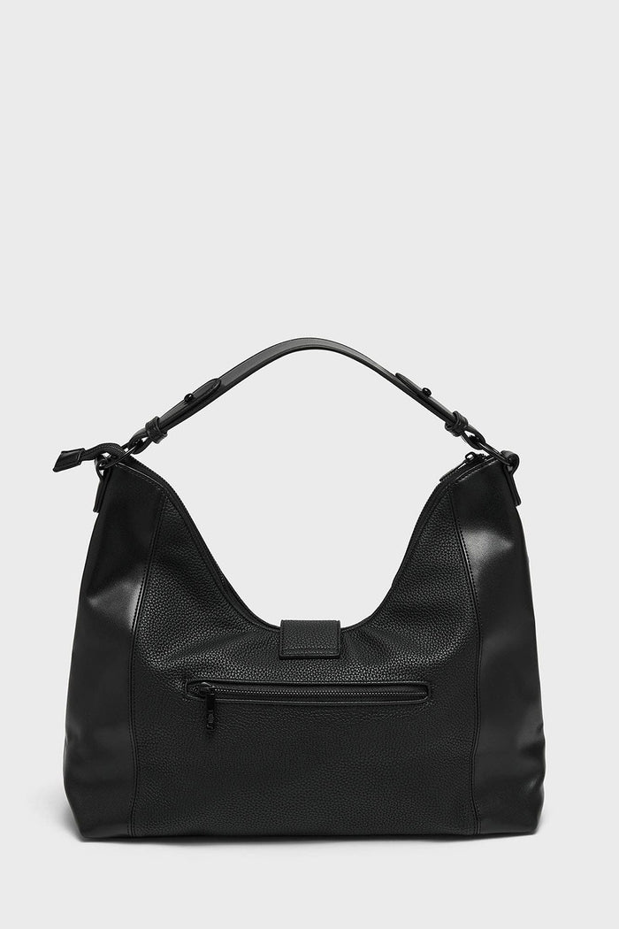 big vegan leather slouchy hobo goth bag
