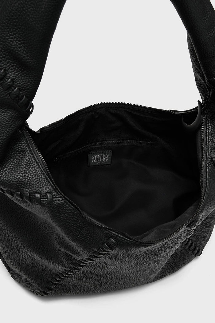 hobo goth black shoulder bag