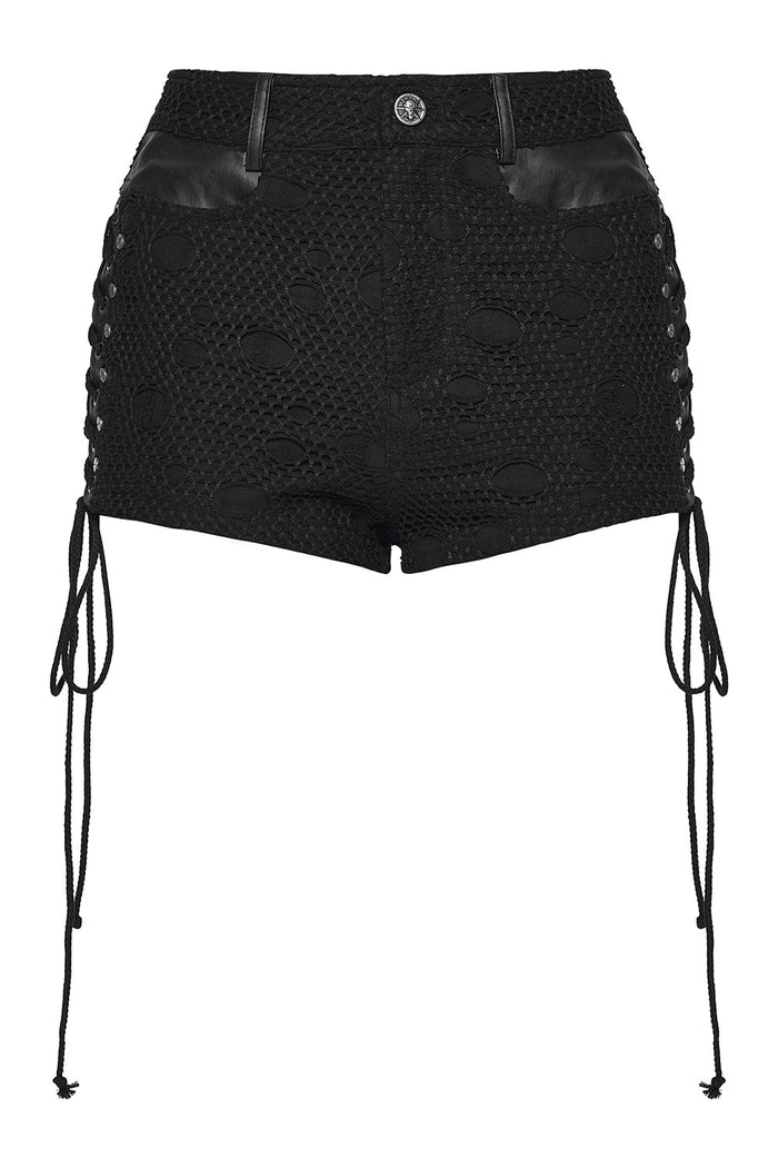 fishnet corset shorts