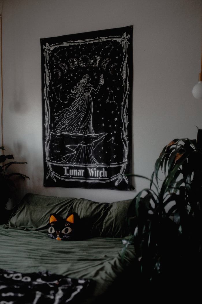 large mystical witch wall tapestry