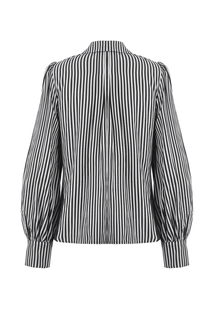 whimsigoth striped grey and black long sleeve top