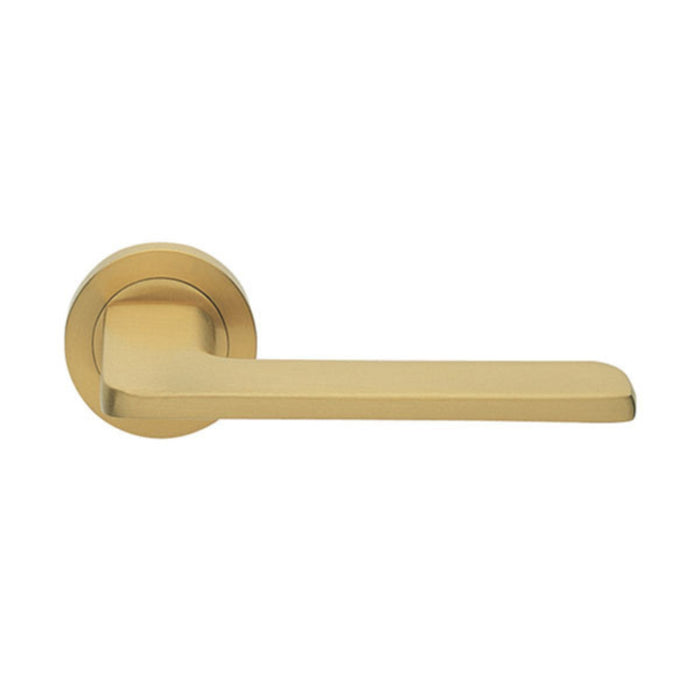 Manital Blade Passage Door Handle Set Satin Brass MAN-BD5F-OSO-SB - The Blue Space