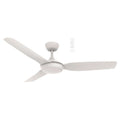 Martec Viper DC 3 1320mm Ceiling Fan with LED Light Matt White MVDC1333W - The Blue Space