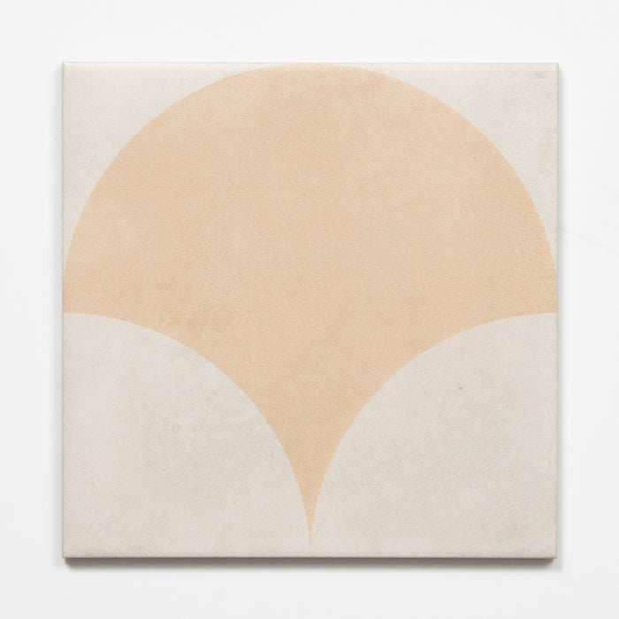 Single no Hand Meander Beige Fish Scale Porcelain Tile P3 200 x 200mm 2TIFBUD - The Blue Space