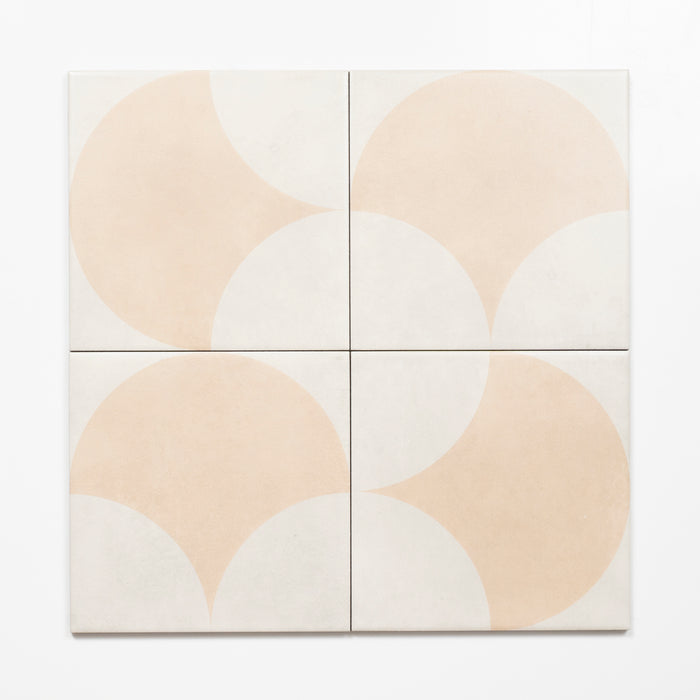 Pattern no Hand Meander Beige Fish Scale Porcelain Tile P3 200 x 200mm 2TIFBUD - The Blue Space