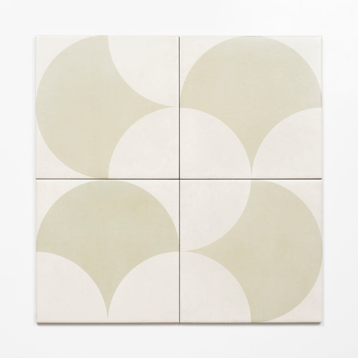 Pattern no Hand Meander Green Fish Scale Porcelain Tile P3 200 x 200mm 2TIFSAD - The Blue Space