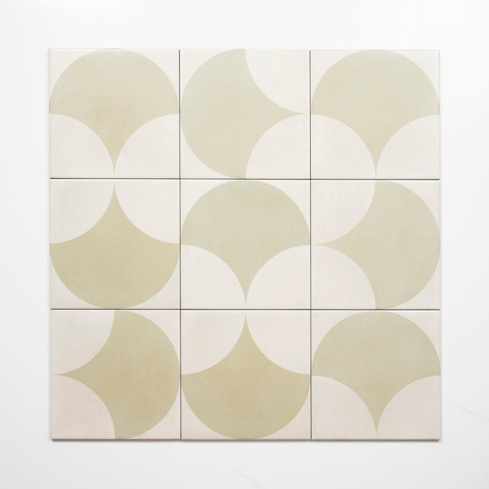 Faces Meander Green Fish Scale Porcelain Tile P3 200 x 200mm 2TIFSAD - The Blue Space