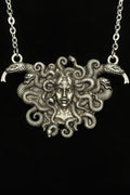 gothic plaque necklace