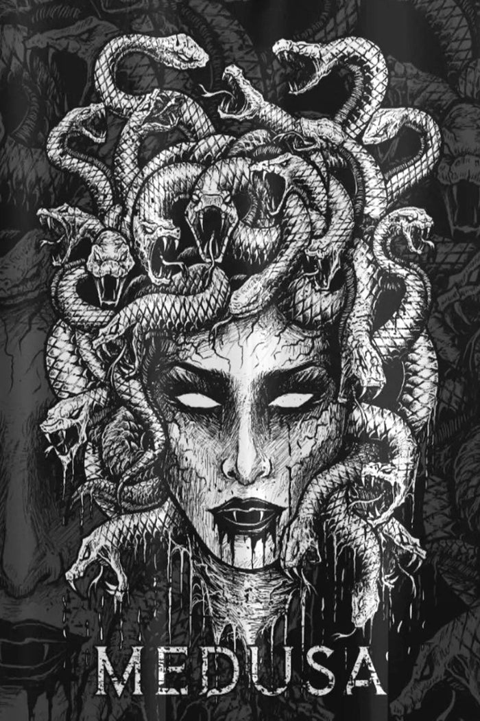Medusa shower curtain from VampireFreaks