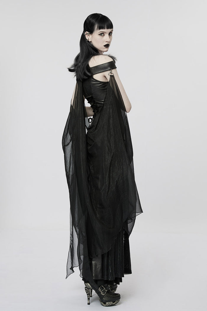 womens long maxi later neck dress