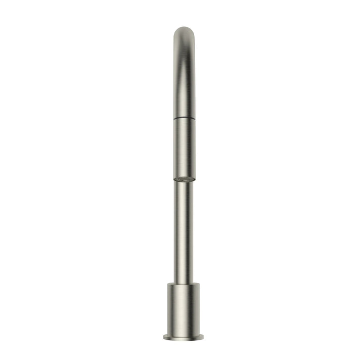 Front Meir Kitchen Hob Spout with Pull Out Nozzle - Brushed Nickel MS18-PVDBN - The Blue Space