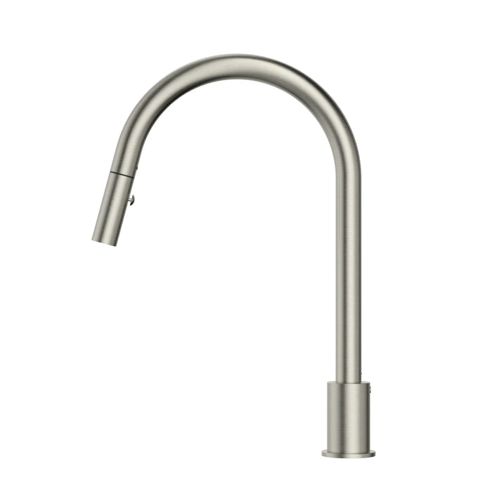 Side Meir Kitchen Hob Spout with Pull Out Nozzle - Brushed Nickel MS18-PVDBN - The Blue Space