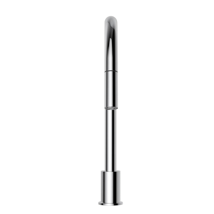 Front Meir Kitchen Hob Spout with Pull Out Nozzle - Polished Chrome MS18-C - The Blue Space