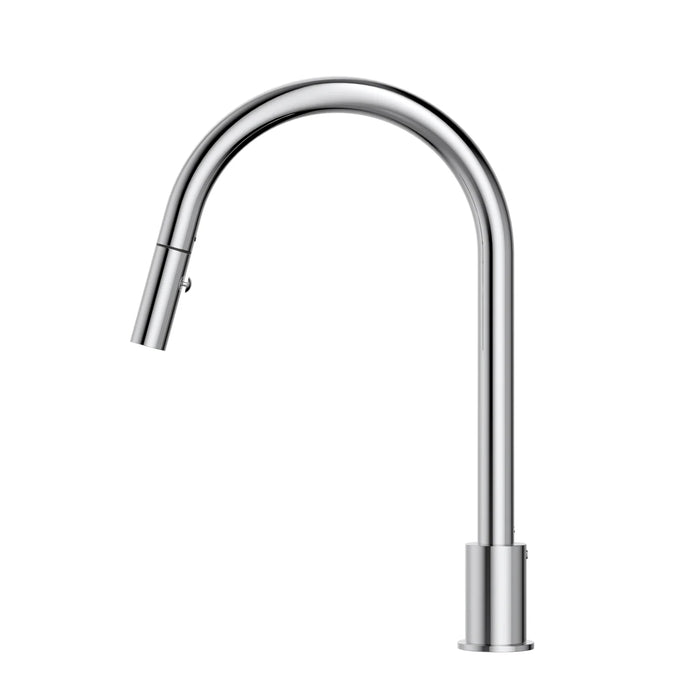 Side Meir Kitchen Hob Spout with Pull Out Nozzle - Polished Chrome MS18-C - The Blue Space
