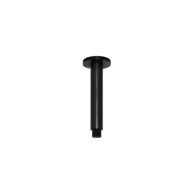 Meir Round Ceiling Shower Arm 150mm Matte Black MA07-150 - The Blue Space