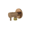 Meir Round Mini Stop Cistern Tap Brushed Bronze MP11PN-PVDBZ - The Blue Space