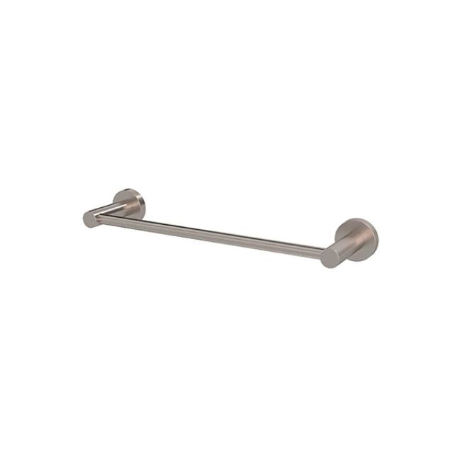 Meir Round Single Towel Rail 300mm Champagne MR01-SR30-CH - The Blue Space