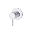 Meir Round Wall Mixer Short Pin Lever Chrome Full Kit