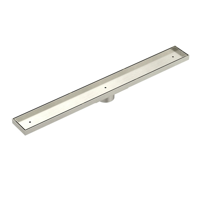 Meir Shower Channel Waste 900mm with Tile Insert - Brushed Nickel MP06F-T900-PVDBN - The Blue Space