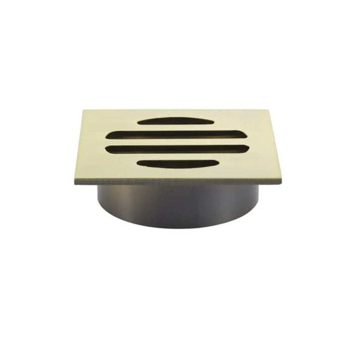 Meir Square Floor Grate Shower Drain 50mm Outlet Tiger Bronze MP06-50-PVDBB - The Blue Space