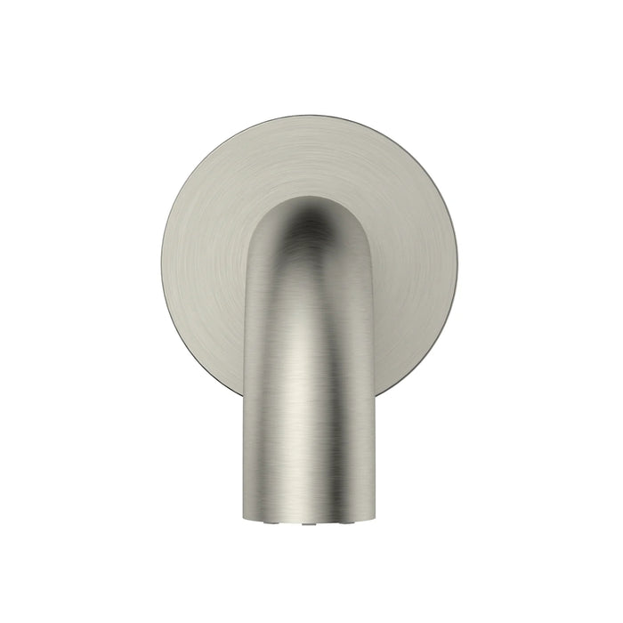 Front Meir Universal Round Curved Spout 170mm - Brushed Nickel MS05-170-PVDBN - The Blue Space