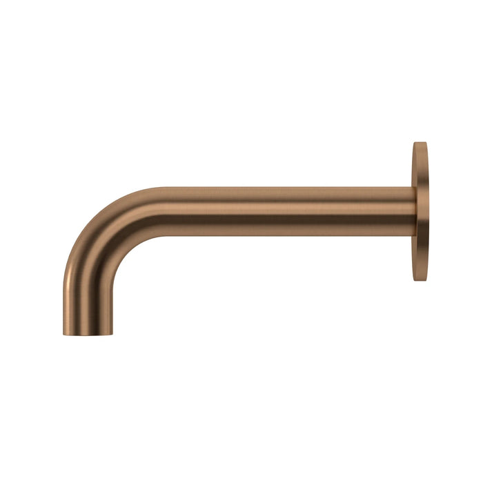 Side Meir Universal Round Curved Spout 170mm - Lustre Bronze MS05-170-PVDBZ - The Blue Space