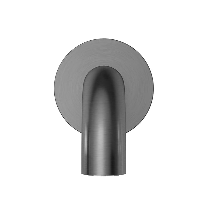Front Meir Universal Round Curved Spout 170mm - Shadow MS05-170-PVDGM - The Blue Space